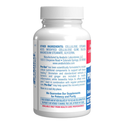 Pro ENZ Joint Support Supplement - Clinical Formula Turmeric Boswellia Supplement for Joint & Cartilage Mobility and Comfort Support Plus Eicosanoid Management with Proteolytic Enzymes (120 Servings) Nirvana Guru