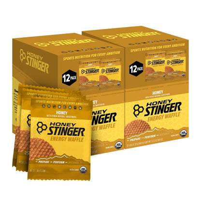 Honey Stinger Organic Honey Waffle Energy Stroopwafel for Exercise, Endurance and Performance Sports Nutrition for Home & Gym, Pre and Post Workout Box of 16 Waffles, 16.96 Ounce (Pack of 16)