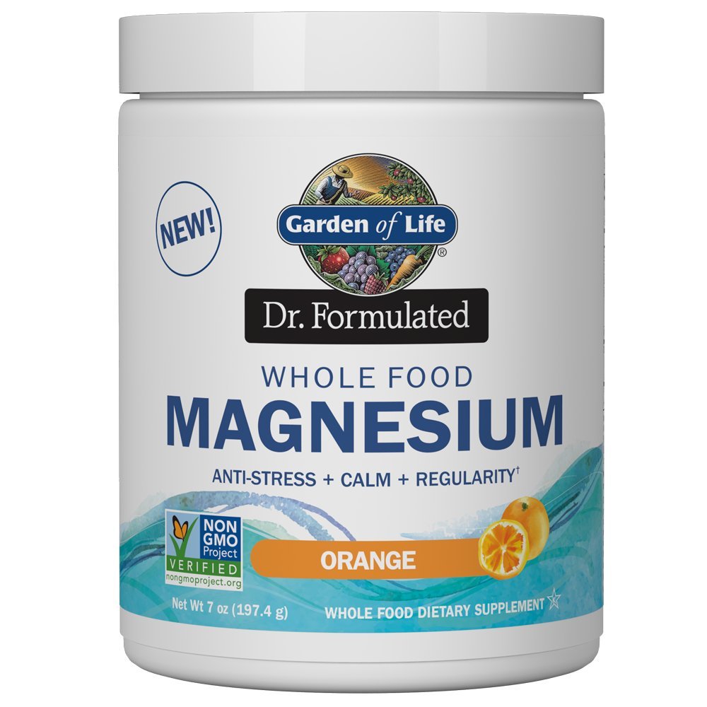 Garden of Life Whole Food Magnesium Powder, 421.5g - Raspberry Lemon, Vegan, Gluten & Sugar Free - Nirvana Guru