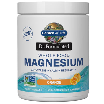 Garden of Life Whole Food Magnesium Powder, 421.5g - Raspberry Lemon, Vegan, Gluten & Sugar Free - Nirvana Guru