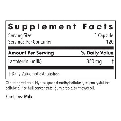 Allergy Research Group Laktoferrin Supplement - Lactoferrin Supplements 350mg, Bovine Colostrum, Immune Peptide, Iron Supplements, Vegicaps - 90 Count Nirvana Guru