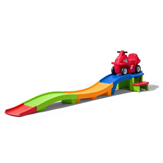 Step2 Up & Down Roller Coaster Kids Ride On Toy, Push Car, Indoor/Outdoor Playset, Made of Durable Plastic, Max Weight 50 lbs., For Toddlers 2-5 Years Old, Multicolor Nirvana Guru