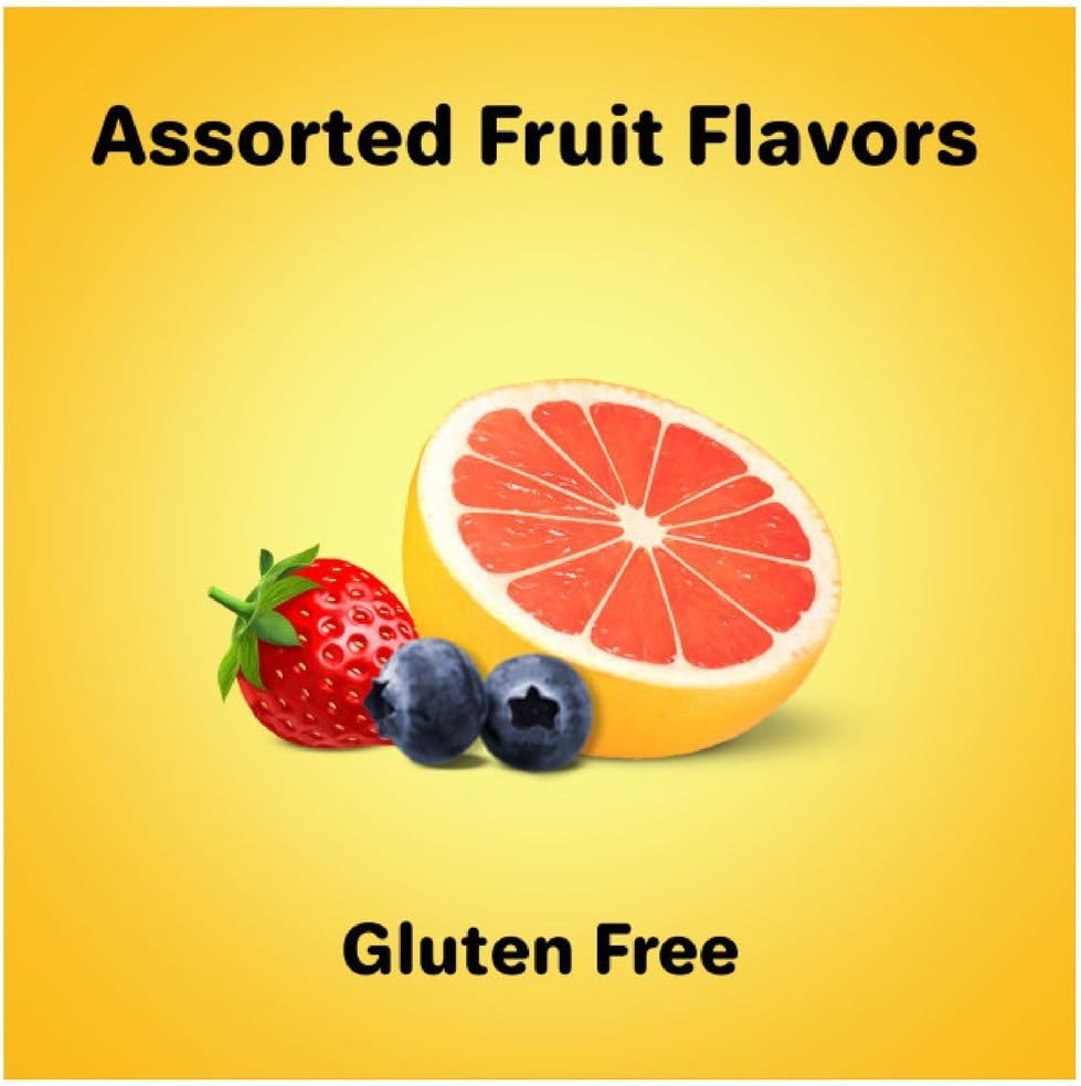 Airborne Assorted Fruit Flavored Gummies, 21 count - 1000mg of Vitamin C and Minerals & Herbs Immune Support (Pack of 6) Nirvana Guru