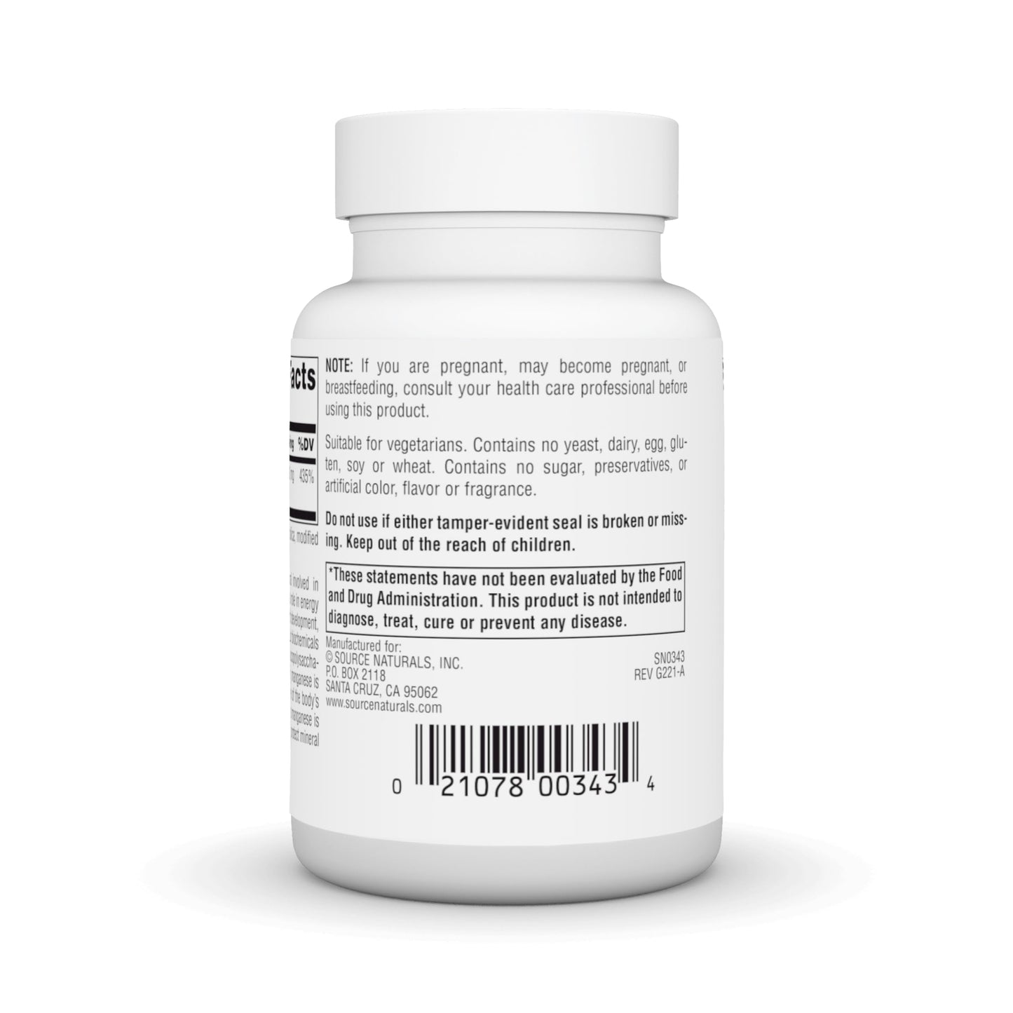 Source Naturals Manganese, Amino Acid Chelate - Supports Energy Production - 250 Tablets Nirvana Guru