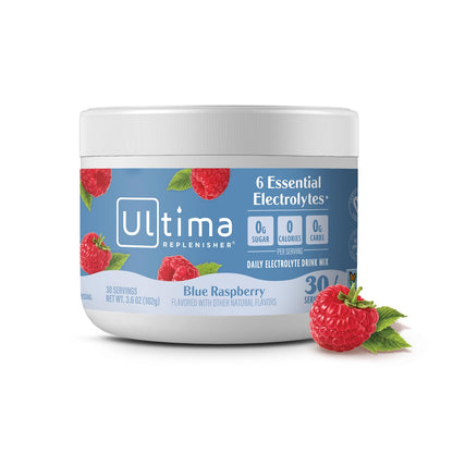 Ultima Replenisher Daily Electrolyte Powder Drink Mix – Sugar Free – Watermelon, 30 Servings – Hydration Powder with 6 Key Electrolytes and Trace Minerals – Keto Friendly, Vegan, Non-GMO - Nirvana Guru