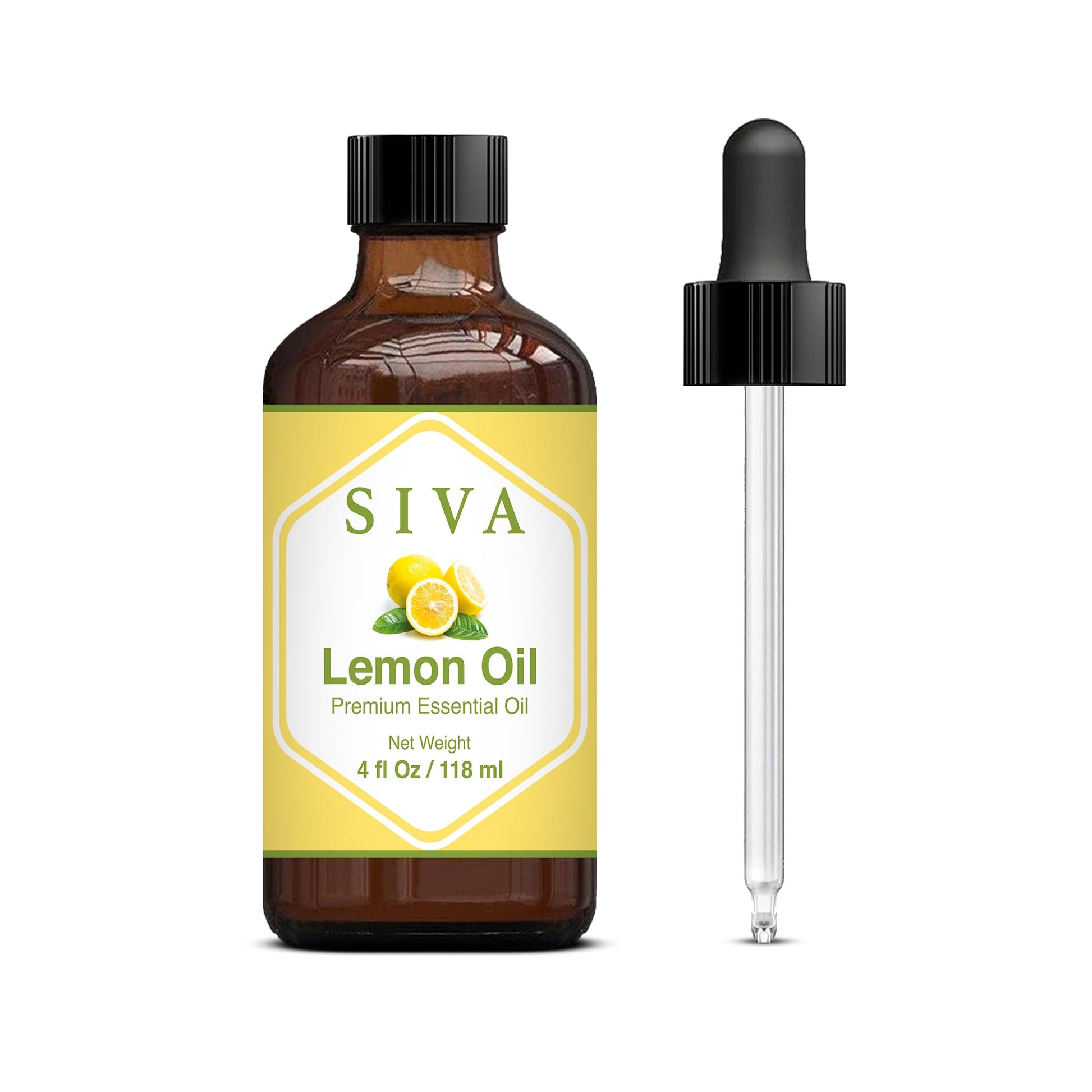 SIVA Lavender Essential Oil - 4 Fl Oz – Natural Lavender Oil - for Diffuser, Face, Skin Care, Aromatherapy, Hair Care, Scalp and Body Massage - with Dropper - Nirvana Guru