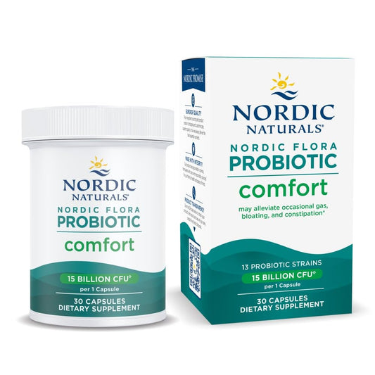 Nordic Naturals Nordic Flora Probiotic Daily - 60 Capsules - 4 Probiotic Strains with 12 Billion Cultures - Optimal Wellness, Immune Support, Digestive Health - Non-GMO, Vegan - 30 Servings - Nirvana Guru