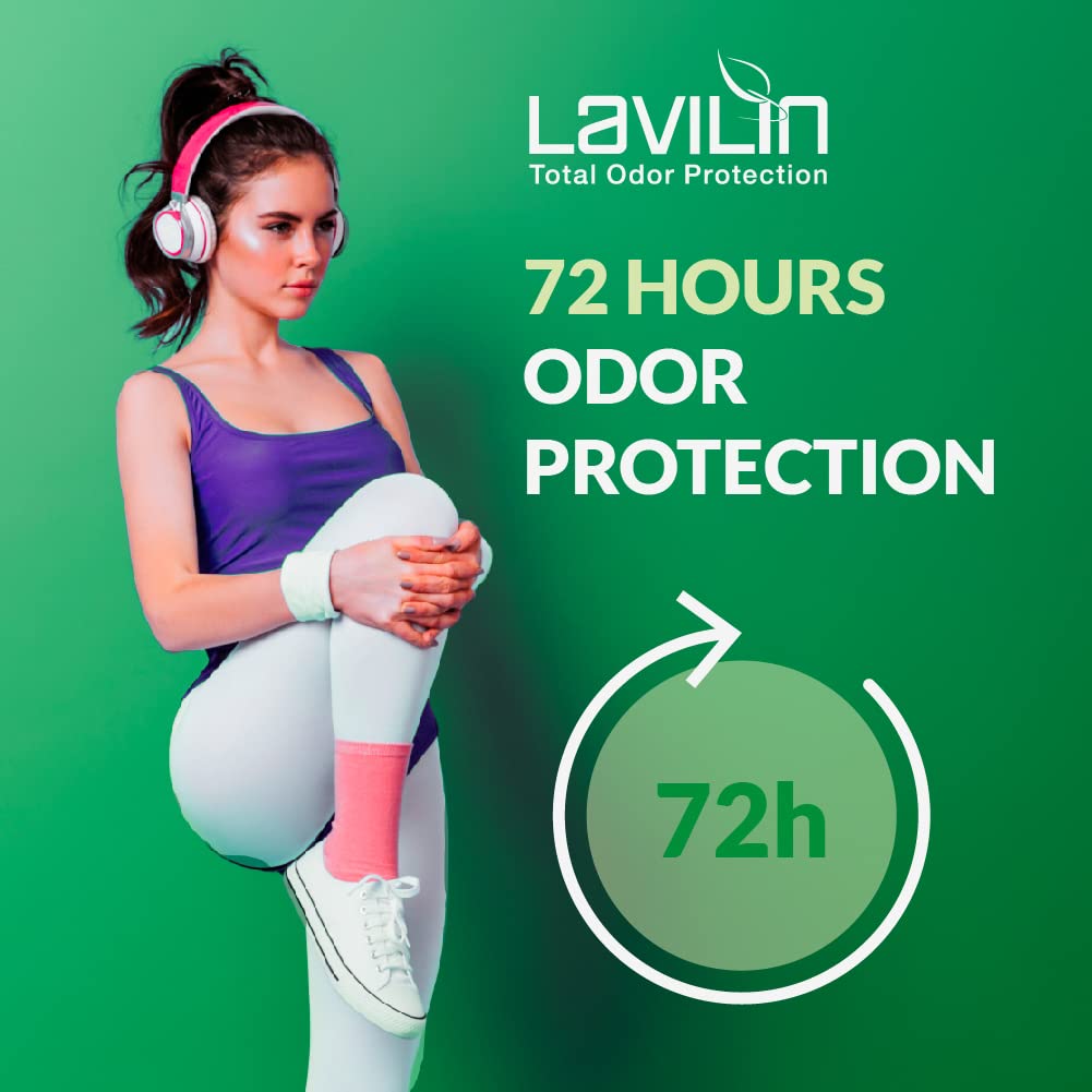 Lavilin Aluminum Free Natural Deodorant for Women and Men - Up to 72 Hours Odor Control