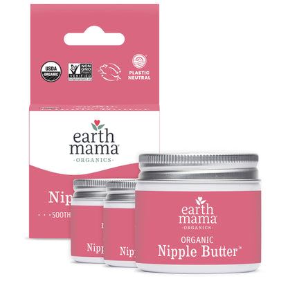 Earth Mama Organic Nipple Butter™ | Nipple Cream Safe for Breastfeeding | Postpartum Essentials for Nursing | Non Lanolin Nipple Cream, 2-Fluid Ounce Nirvana Guru