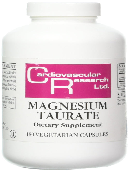 Cardiovascular Research Ecological Formulas Magnesium Taurate Capsule, 125 mg, 180 Count (EFMGT180) - Nirvana Guru