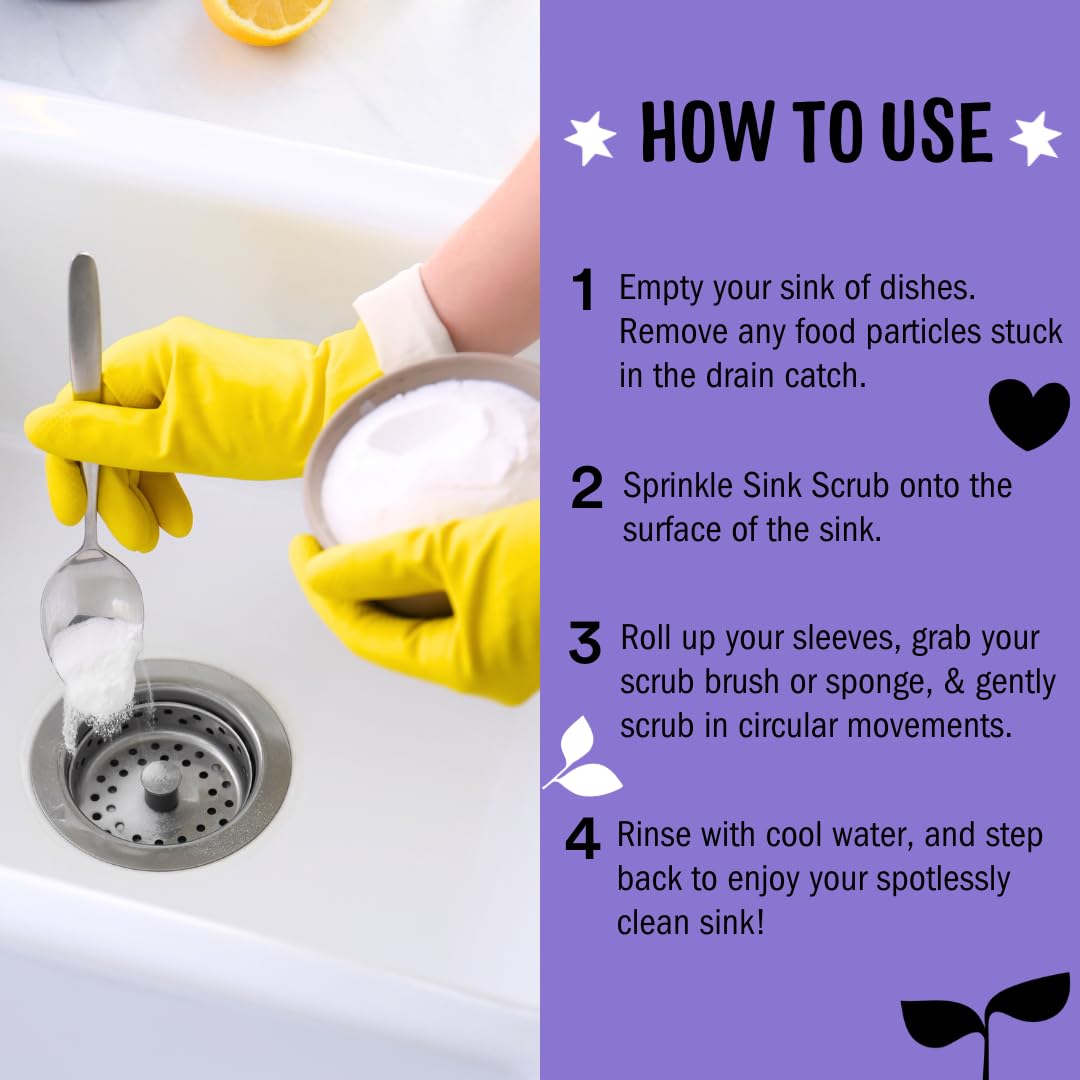 Molly's Suds Sink and All Purpose SCRUB | Gently Removes Stains, Scrubs Away Grease & Gime, Buffs out Scratches | Plant and Mineral Based | 2 Pack, Beach Scent Nirvana Guru