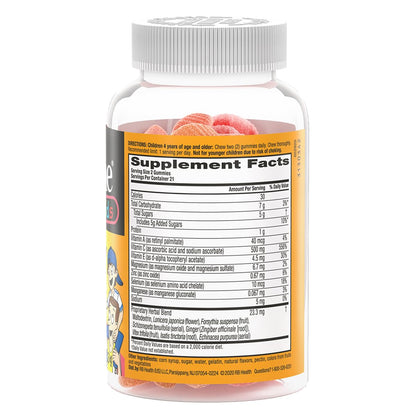 Airborne 500mg Vitamin C + Zinc Immune Support Supplement Gummies for Kids, Assorted Fruit Flavor, Gluten Free Crafted Blend with Powerful Antioxidants Vitamins C & E, 42 Gummies (3 Pack) Nirvana Guru