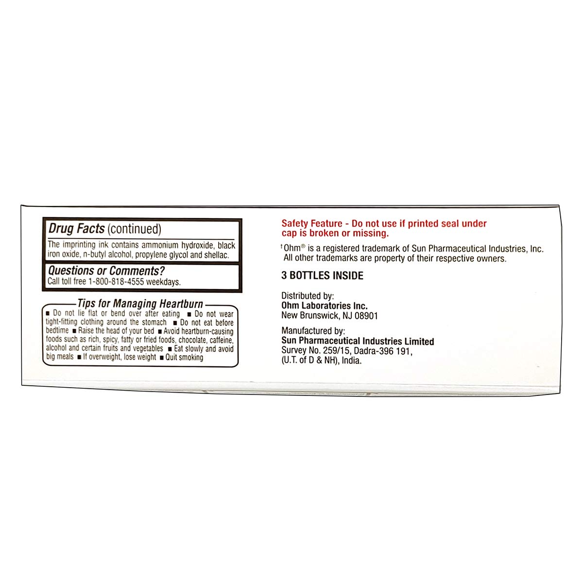 Ohm Omeprazole Delayed-Release Tablets, 20mg Acid Reducer, Treats Frequent Heartburn (2 Weeks of Supply, 14, Count)
