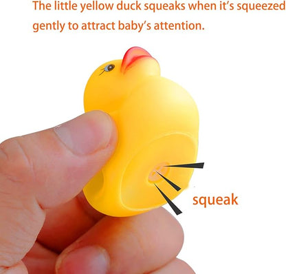 Rubber Duck Bath Toys 50PCS Mini Ducks Bulk for Kids Baby Shower Decorations Birthday Party Favors Gift Classroom Summer Beach Pool Activity Carnival Game nirvanaguru