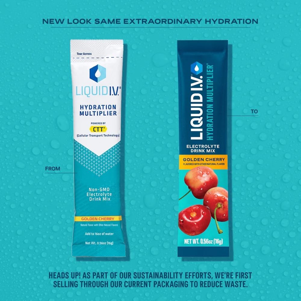 Liquid I.V.® Hydration Multiplier - Passion Fruit | Electrolyte Powder Drink Mix | 3 Pack (48 Servings) - Nirvana Guru