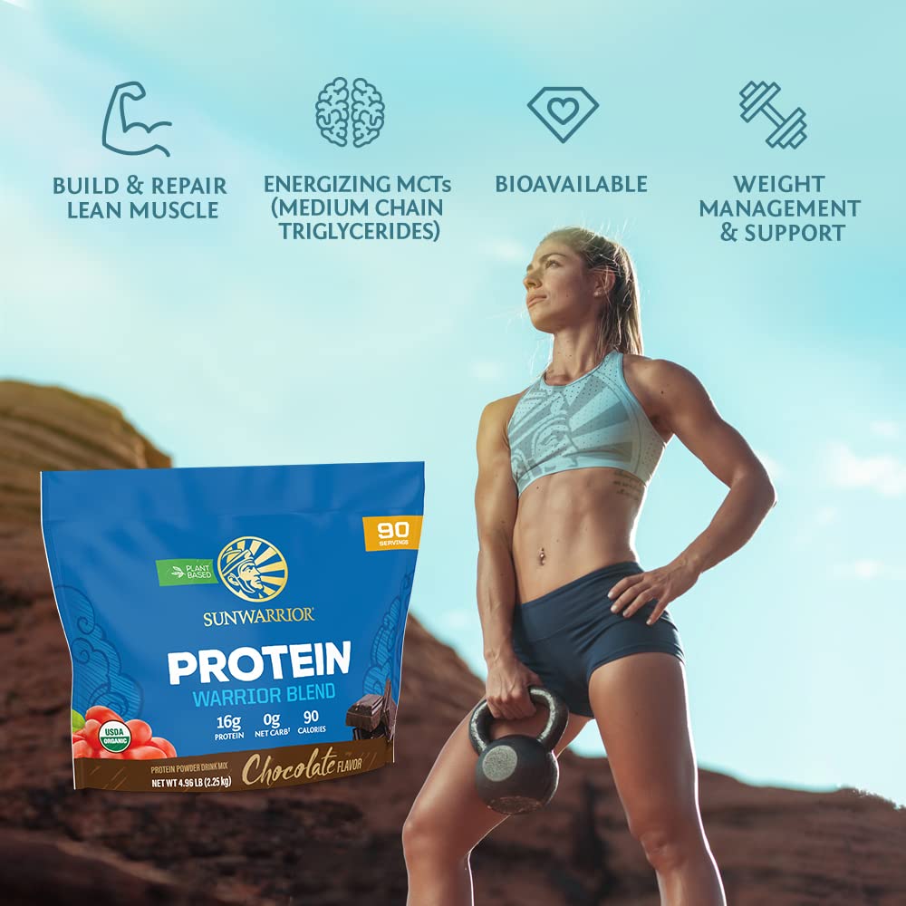 Organic Plant Based Protein Powder | Vegan Organic Protein Powder Vanilla Flavored with BCAA Amino Acids & Hemp Seed Pea Blend | Non-GMO Soy Dairy Filler & Gluten Free (Vanilla, 32 Servings) - Nirvana Guru