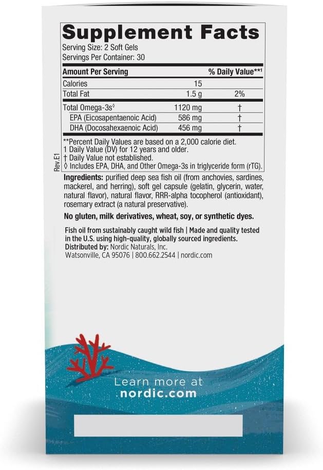 Nordic Naturals Ultimate Omega 2X Teen, Strawberry - 60 Mini Soft Gels - 1120 mg Total Omega-3s with EPA & DHA - Brain Health, Positive Mood, Social Development, Learning - Non-GMO - 30 Servings - Nirvana Guru