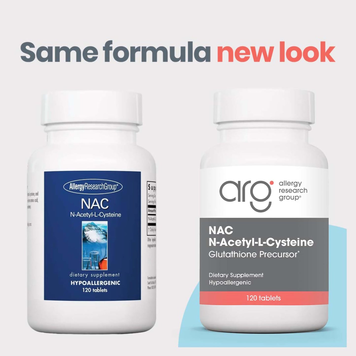 Allergy Research Group NAC Supplement - N-Acetyl-L-Cysteine, Glutathione Precursor, Supports Immune Function, Healthy Mucus Clearance, Free Form Amino Acid, Hypoallergenic - 120 Count Nirvana Guru
