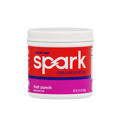 AdvoCare Spark Vitamin & Amino Acid Supplement - Focus & Energy Drink Powder Mix with Vitamin A, B-6, C & E - Also Includes L-Carnitine & L-Tyrosine - Fruit Punch - 10.5 oz Nirvana Guru