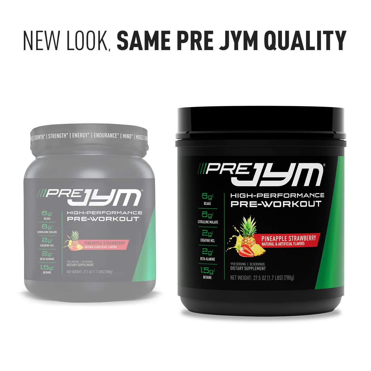 JYM Supplement Science Pre JYM Strawberry Kiwi Pre Workout Powder - BCAAs, Nootropics, Creatine HCI, Citrulline, Beta-Alanine, Betaine, Taurine, Huperzine 30 Servings Nirvana Guru