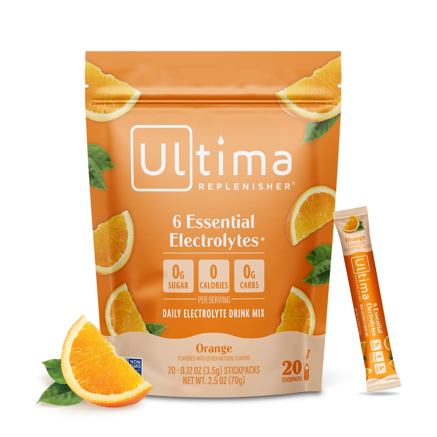Ultima Replenisher Daily Electrolyte Powder Drink Mix – Sugar Free – Original Variety, 20 Stickpacks – Hydration Packets with 6 Electrolytes and Minerals – Keto Friendly, Vegan, Non-GMO - Nirvana Guru