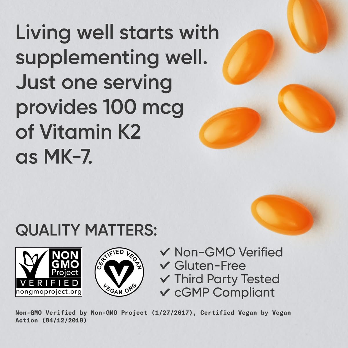 Sports Research Vitamin K2 as MK7 with Organic Coconut MCT Oil | Non-GMO Verified, Vegan Certified (60 Veggie-Softgels) - Nirvana Guru