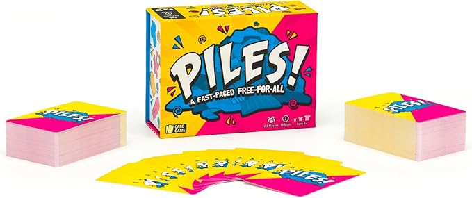 Piles – Card Games – Family Games – for Kids 8 and Up – for Adults – Family Game Night – Travel & Memory Game – Party Games – 10 Mins nirvanaguru