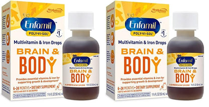 Enfamil Poly-Vi-Sol with Iron Liquid Multivitamin Drops, Supports Growth & Development*, 50mL Bottle - Nirvana Guru
