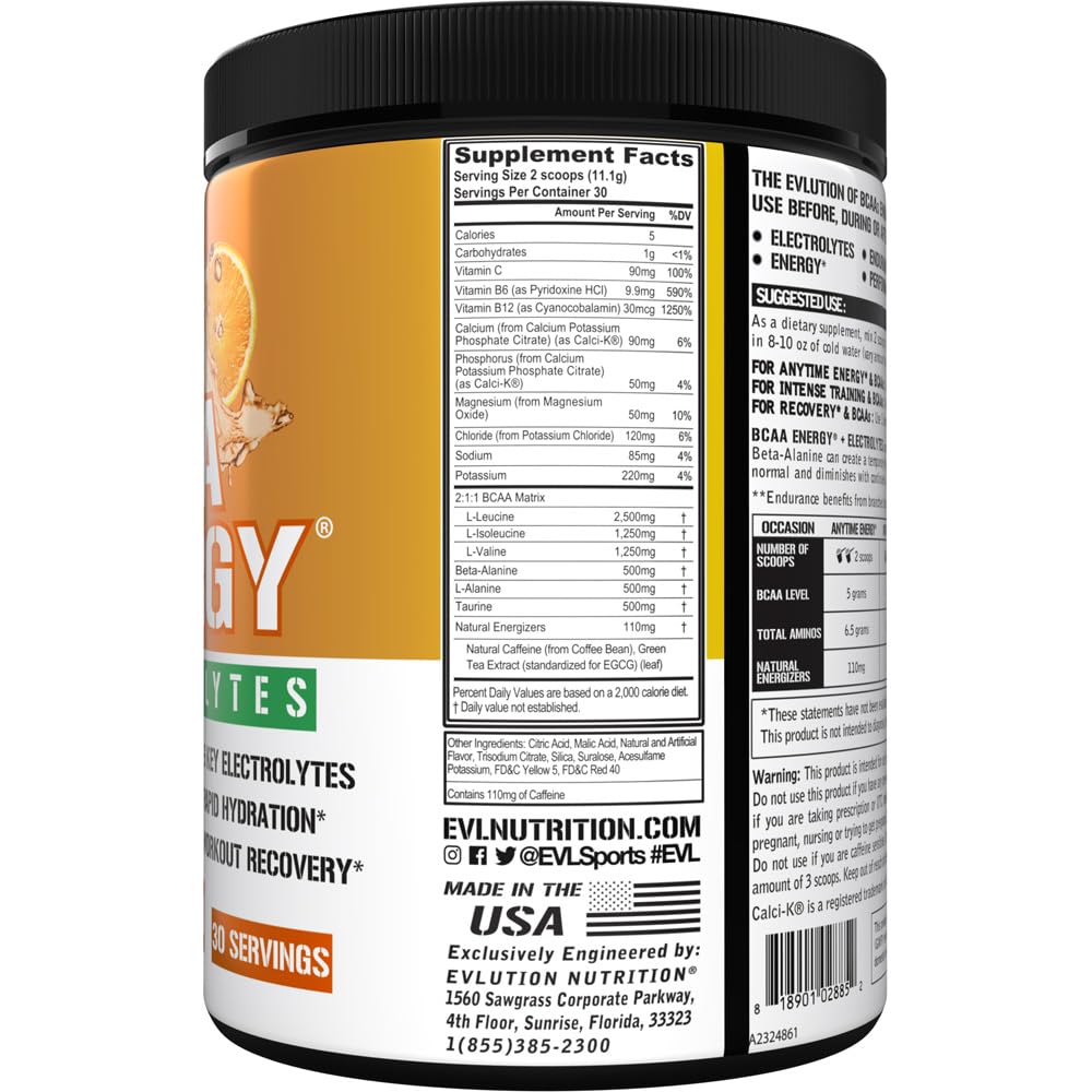 EVL BCAAs Amino Acids Powder - BCAA Energy Pre Workout Powder for Muscle Recovery Lean Growth and Endurance - Rehydrating Post Workout Recovery Drink with Natural Caffeine - Pink Lemonade Nirvana Guru
