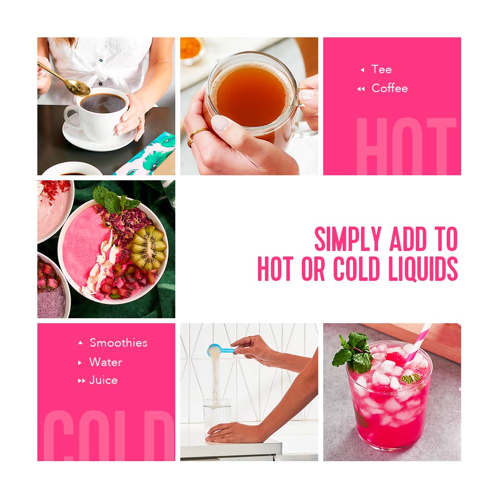 Vital Proteins Beauty Collagen (Strawberry Lemon, Canister) - 120mg of Hyaluronic Acid and 15g of Collagen Per Serving - Nirvana Guru