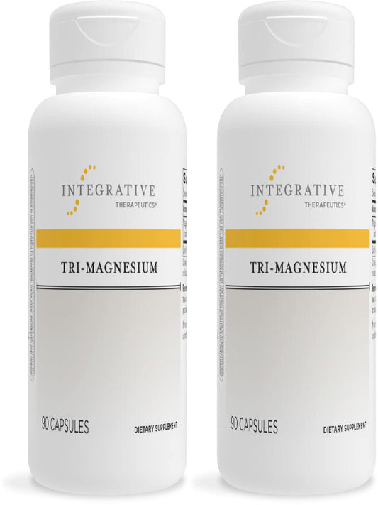 Integrative Therapeutics Tri-Magnesium - Supports Healthy Bones & Teeth* - Supports Cardiovascular & Neurological Function* - Promotes Calm* - 90 Capsules - Nirvana Guru