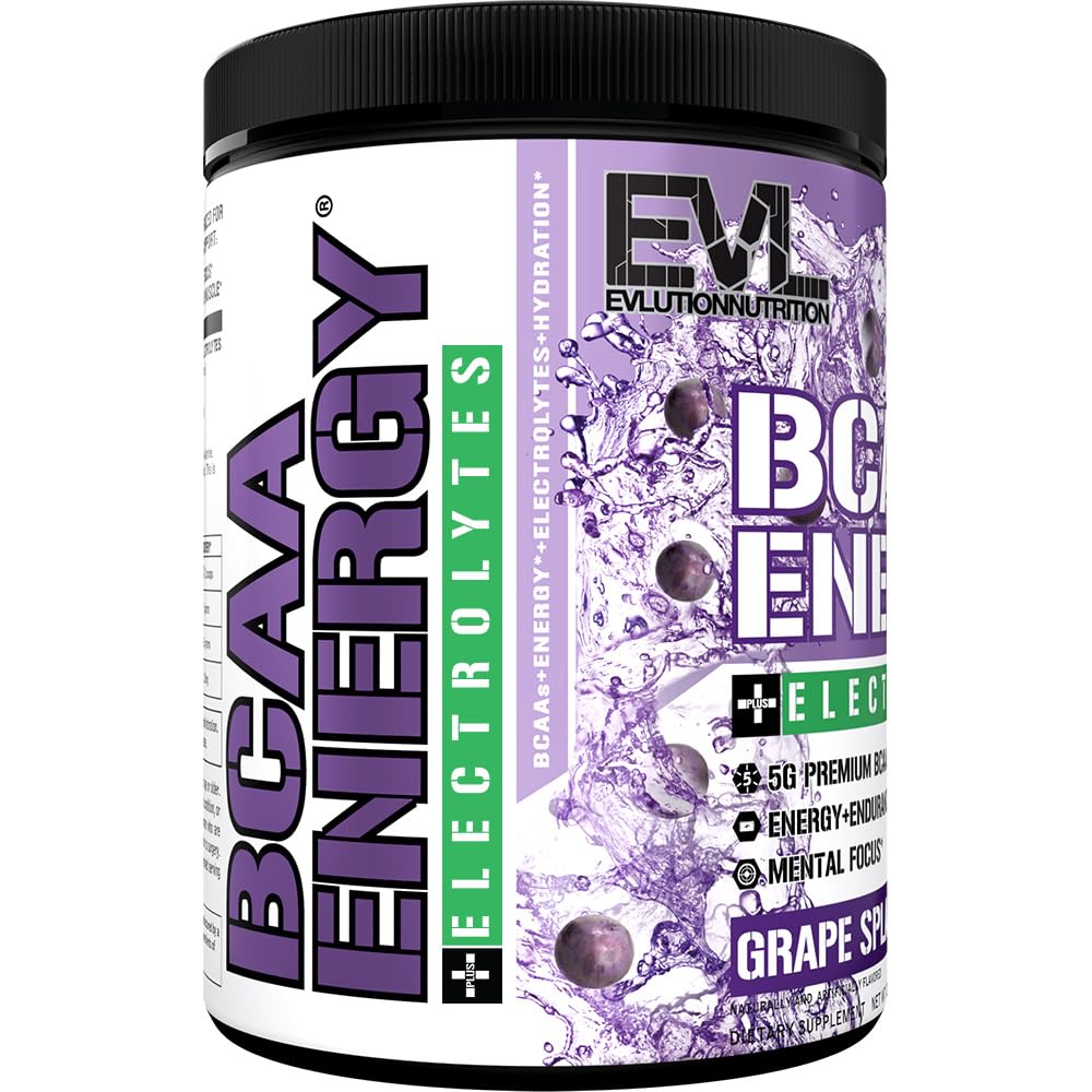 EVL BCAAs Amino Acids Powder - BCAA Energy Pre Workout Powder for Muscle Recovery Lean Growth and Endurance - Rehydrating Post Workout Recovery Drink with Natural Caffeine - Pink Lemonade Nirvana Guru