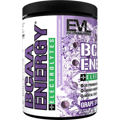 EVL BCAAs Amino Acids Powder - BCAA Energy Pre Workout Powder for Muscle Recovery Lean Growth and Endurance - Rehydrating Post Workout Recovery Drink with Natural Caffeine - Pink Lemonade Nirvana Guru