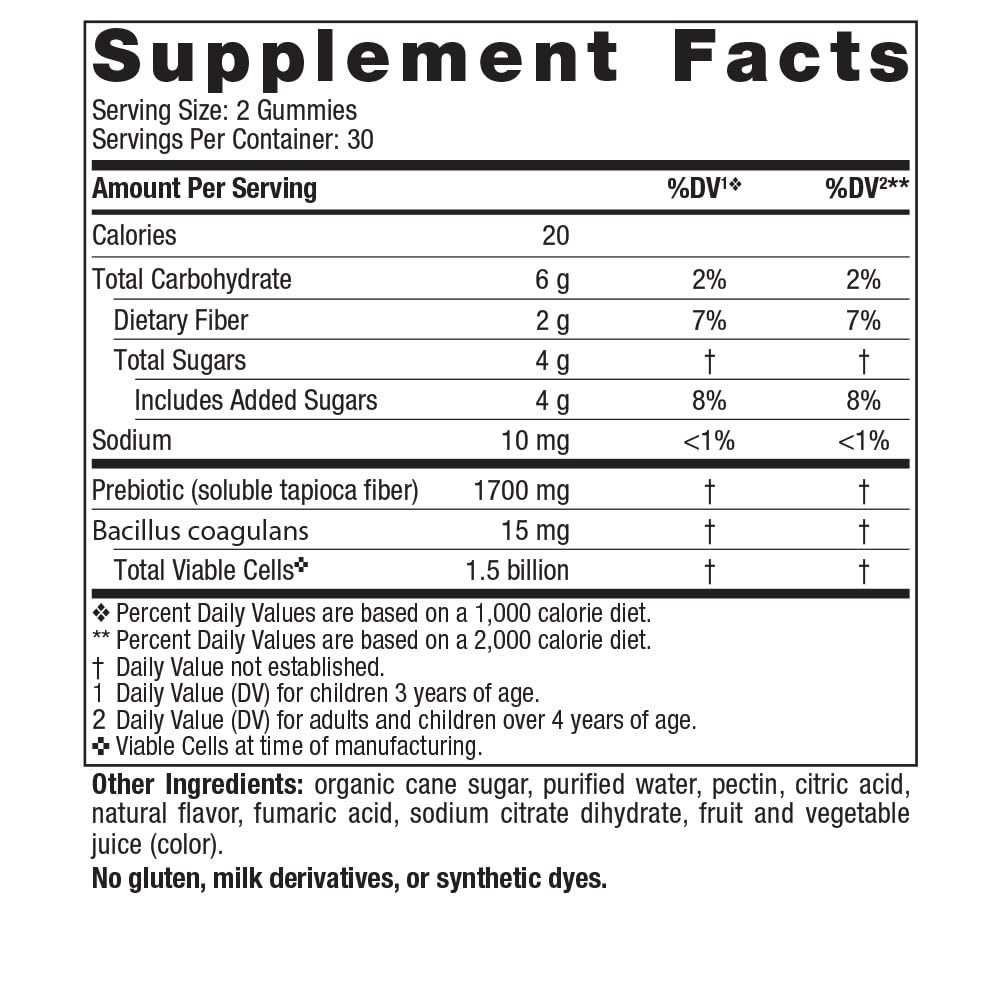 Nordic Naturals Kids Nordic Flora Probiotic Gummies, Merry Berry Punch - 60 Gummies - 1.5 Billion CFU & Prebiotic Fiber - Non-GMO, Vegan - 30 Servings - Nirvana Guru