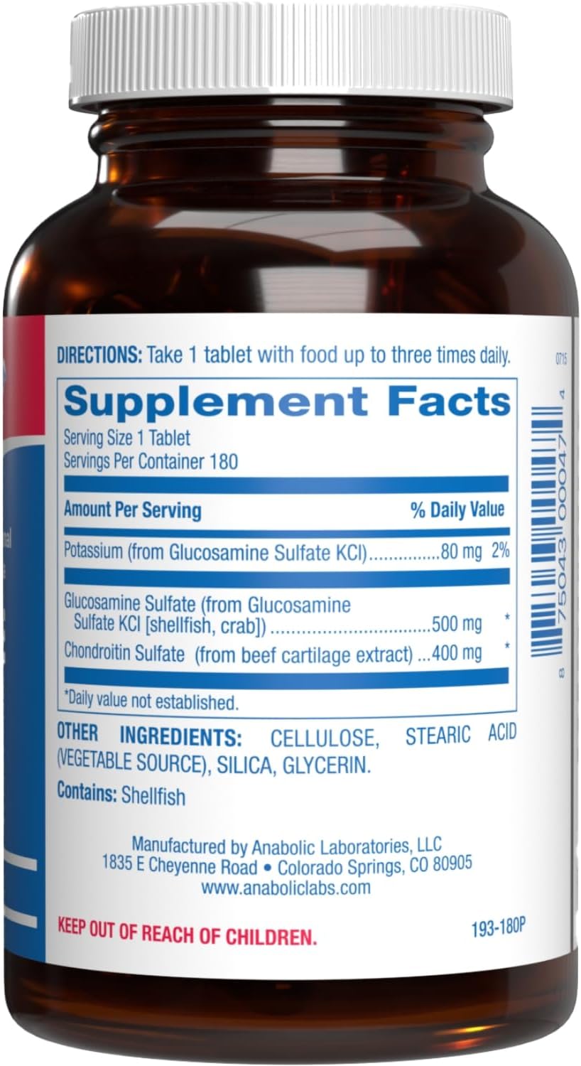 Advanced Glucosamine and Chondroitin for Adults - Clinical Formula Naturally Derived Bone Joint Tendon and Ligament Supplement with High Strength Glucosamine Complex - Up to 180 Day Supply Nirvana Guru