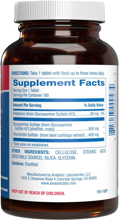 Advanced Glucosamine and Chondroitin for Adults - Clinical Formula Naturally Derived Bone Joint Tendon and Ligament Supplement with High Strength Glucosamine Complex - Up to 180 Day Supply Nirvana Guru