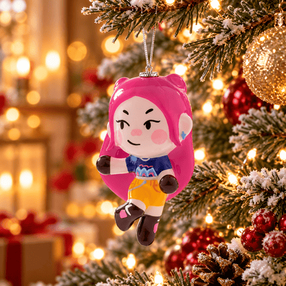 KPop Demon Hunters HUNTR/X Character Holiday Tree Decoration – Collectible Ornament, Choose Rumi, Mira or Zoey — Zoey