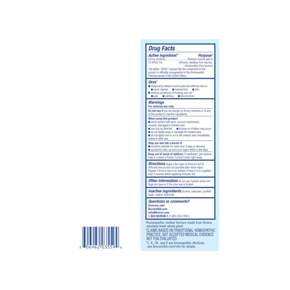 Boiron Arnicare Gel for Relief of Joint Pain, Muscle Pain, Muscle Soreness, and Swelling from Bruises or Injury - Non-greasy and Fragrance-Free - 2.6 oz