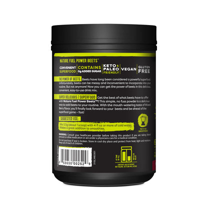 Nature Fuel Power Beets Powder, Delicious Mixed Berry, Concentrated Superfood Supplement, Supports Circulation, Natural Energy & Stamina, Non-GMO, 60 Servings (Packaging May Vary) Nirvana Guru