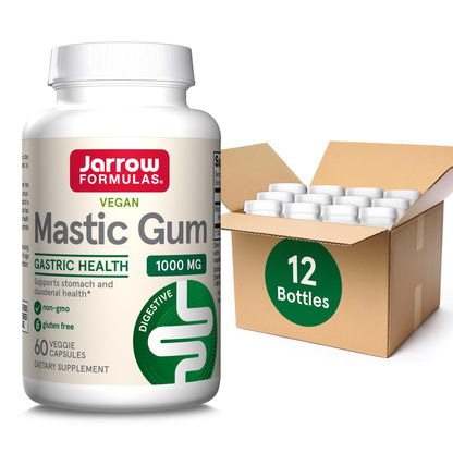Jarrow Formulas Mastic Gum 1000 mg, Dietary Supplement for Gastrointestinal Health Support, 60 Veggie Capsules, 30 Day Supply - Nirvana Guru