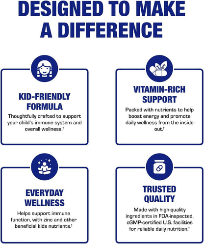 25-in-1 Kids Chewable Multivitamin - Clinically Formulated Kids Multivitamin with Iron Magnesium Vitamins A B Complex C D E Antioxidant Rich Fruit Extracts & More - Made in The USA - 1 Month Supply Nirvana Guru