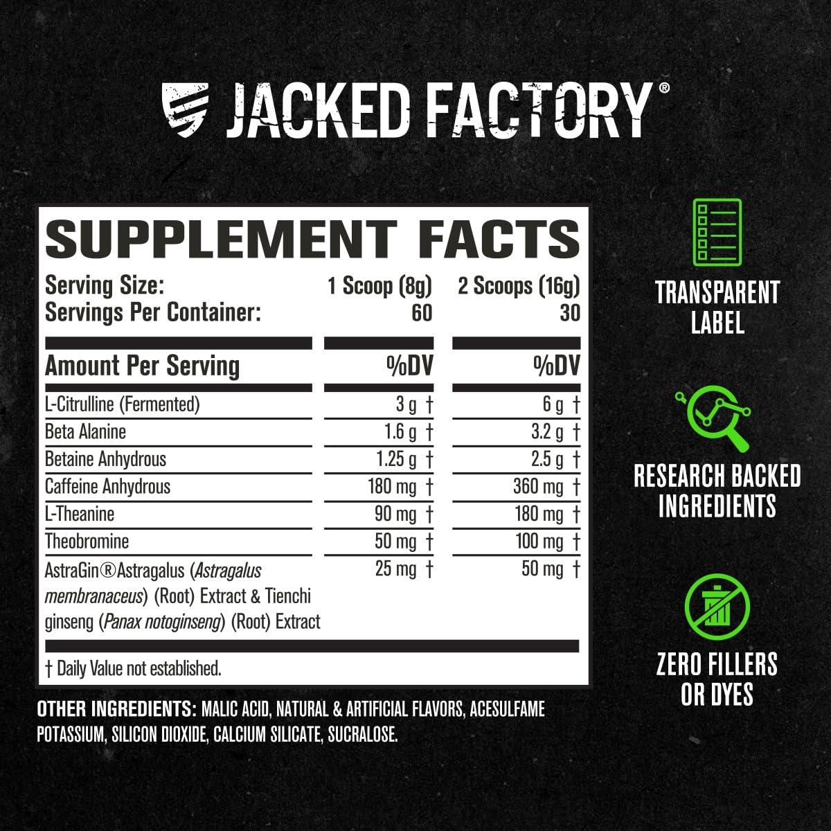Jacked Factory NITROSURGE Pre Workout Supplement - Energy Booster, Instant Strength Gains, Clear Focus & Intense Pumps - NO Booster & Powerful Preworkout Energy Powder - 30 Servings, Blue Raspberry