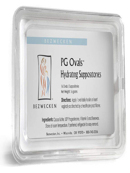 Bezwecken – PG Ovals – 16 Oval Suppositories – Same Trusted Formula, New Improved Shape – Professionally Formulated to Alleviate Vaginal Dryness in Women of All Ages – Progesterone-Only Alternative Nirvana Guru
