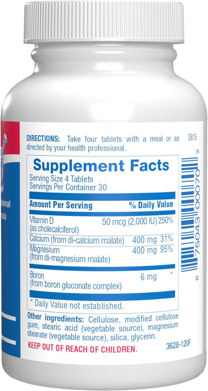 Calcium Magnesium D3 Bone Supplement for Women - Clinical Bone Strength Supplement with Magnesium Calcium Vitamin D3 & Boron Complex for Bone Maintenance - 120 Count Nutra Cal 1:1 Nirvana Guru