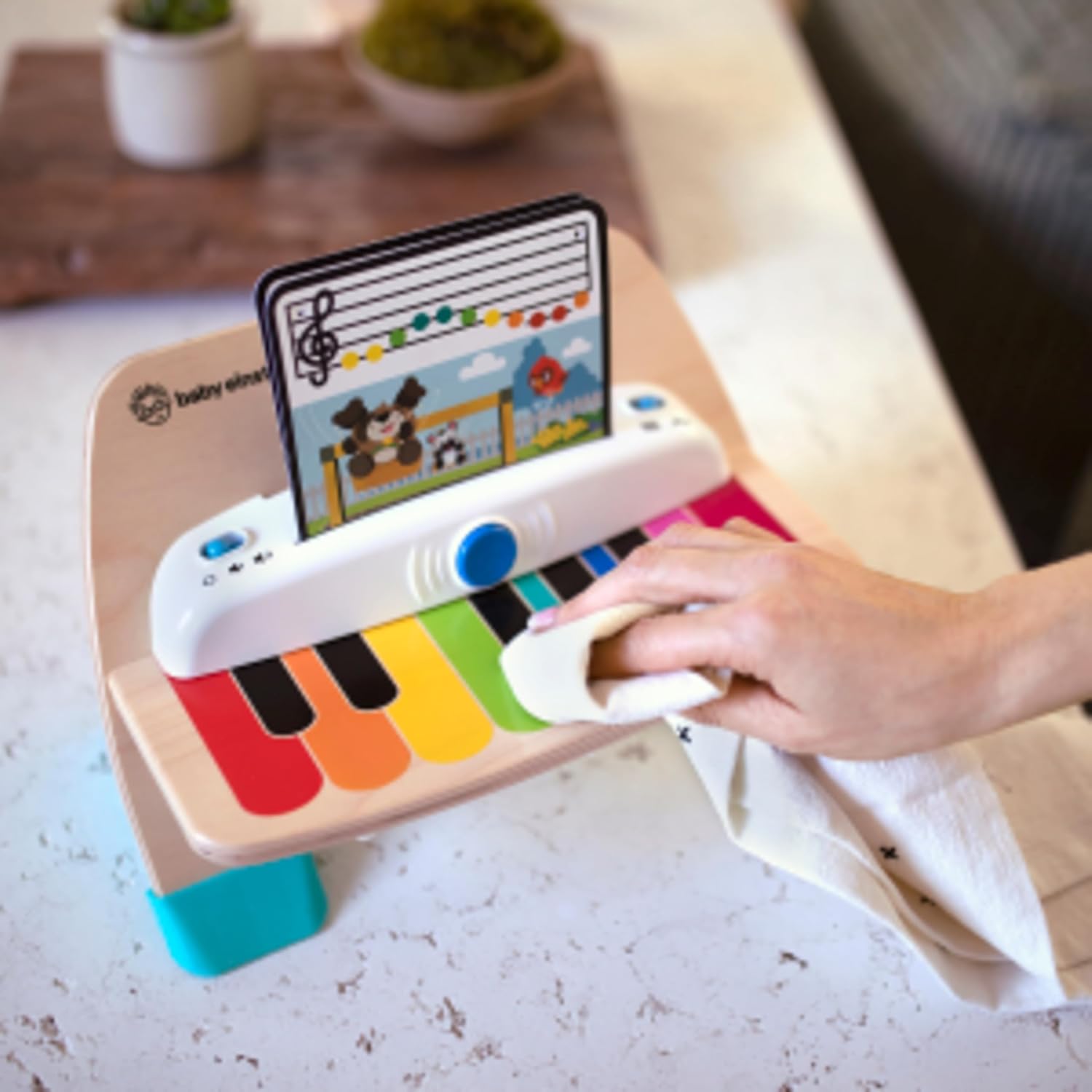 Baby Einstein and Hape Magic Touch Wooden Toy Piano, Montessori Musical Learning Toy for Babies and Toddlers 6mo+ Nirvana Guru