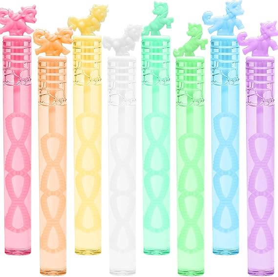 32 Piece Mini Unicorn Bubble Wand with Gift Box, Pastel Unicorn Party Favors for Kid, Toddler Girl Birthday Parties Decoration, Goodie Bag Stuffers Supplies, Bubbles Gift Toy Bulk, Carnival Prizes nirvanaguru