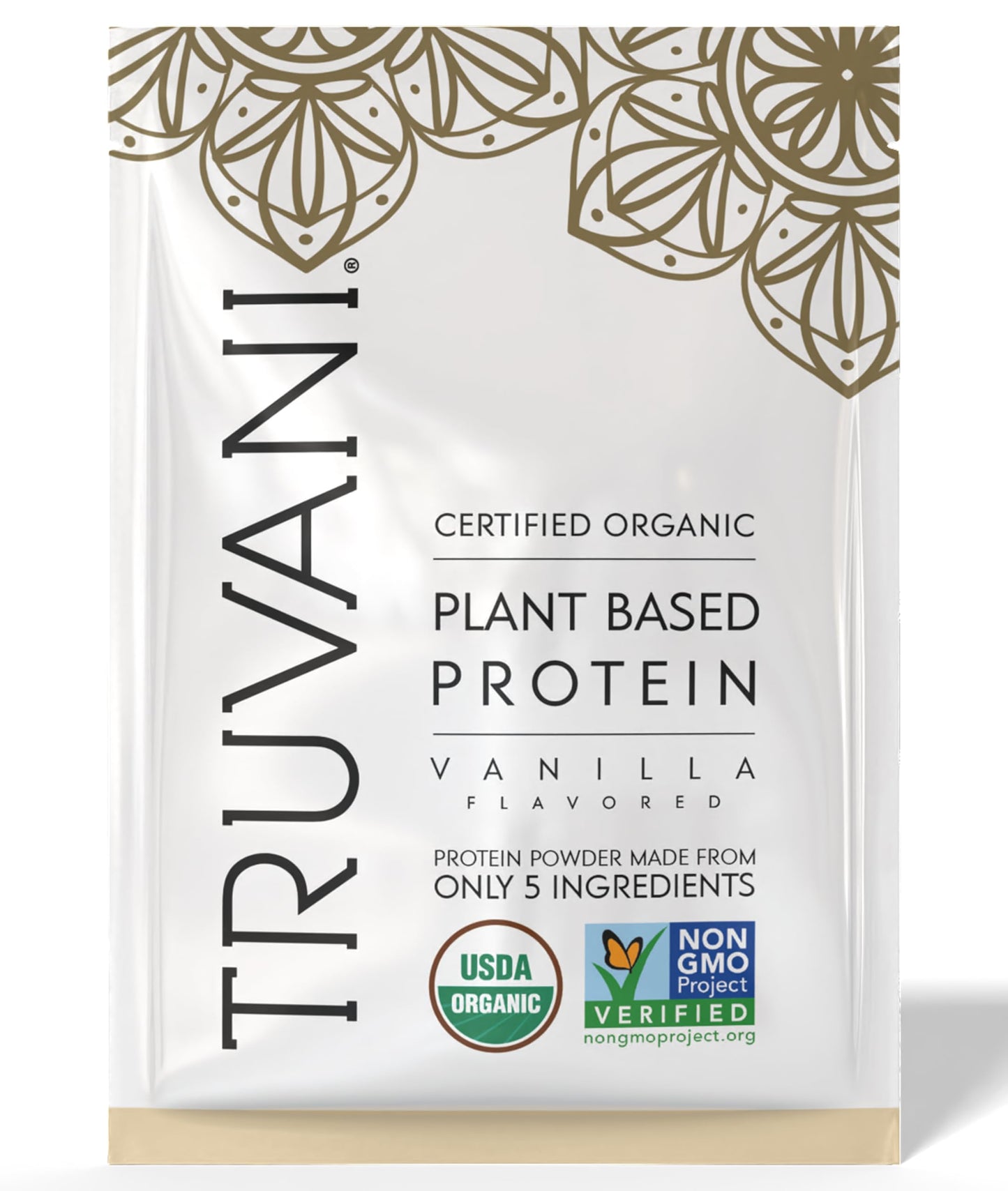 Truvani Vegan Protein Powder | Vanilla | 20g Organic Plant Based Protein | 18 Servings | Keto | Gluten & Dairy Free | Low Carb | No Added Sugar