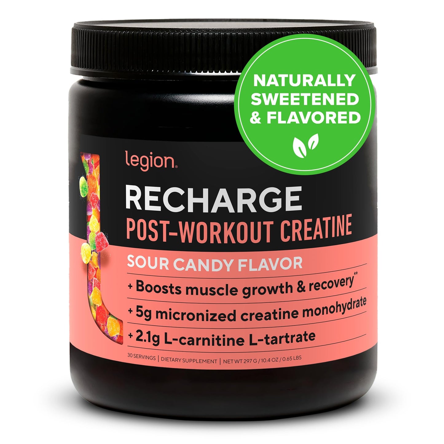 LEGION Recharge Post Workout Drink - Micronized Creatine Monohydrate Natural Post Workout Recovery Drink - Muscle Builder & Recovery Booster Post Workout Supplements (Strawberry Lemonade, 30 Servings) Nirvana Guru