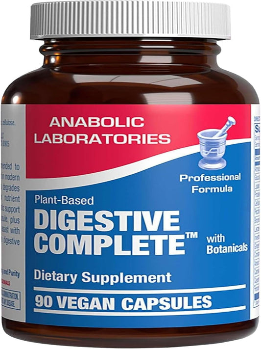 Plant Based Multi Digestive Enzymes Supplement - Clinically Formulated Digestion Supplement with Soothing Herbs and Enzymes for Women and Men for Protein Carb & Fat Digestive Complete (90ct) Nirvana Guru
