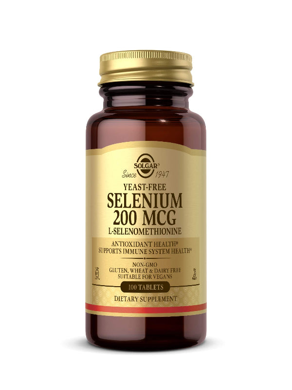 Solgar Yeast-Free Selenium 200 mcg, 250 Tablets - Supports Antioxidant & Immune System Health - Non-GMO, Vegan, Gluten Free, Dairy Free, Kosher - 250 Servings Nirvana Guru